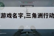 三角洲行动游戏名字,三角洲行动游戏名字男生。