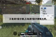 三角洲7级子弹,三角洲7级子弹有几种。