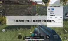 三角洲7级子弹,三角洲7级子弹有几种。